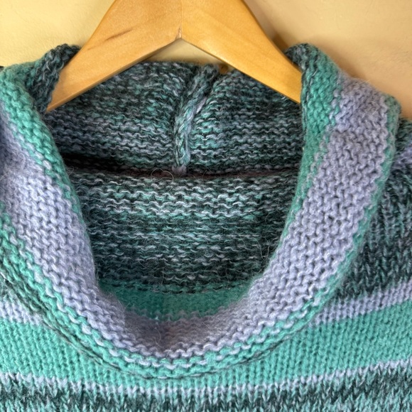 Free People Candy Stripe Waterfall Women's Wool and Alpaca Blend Sweater‎ Small - Picture 3 of 10